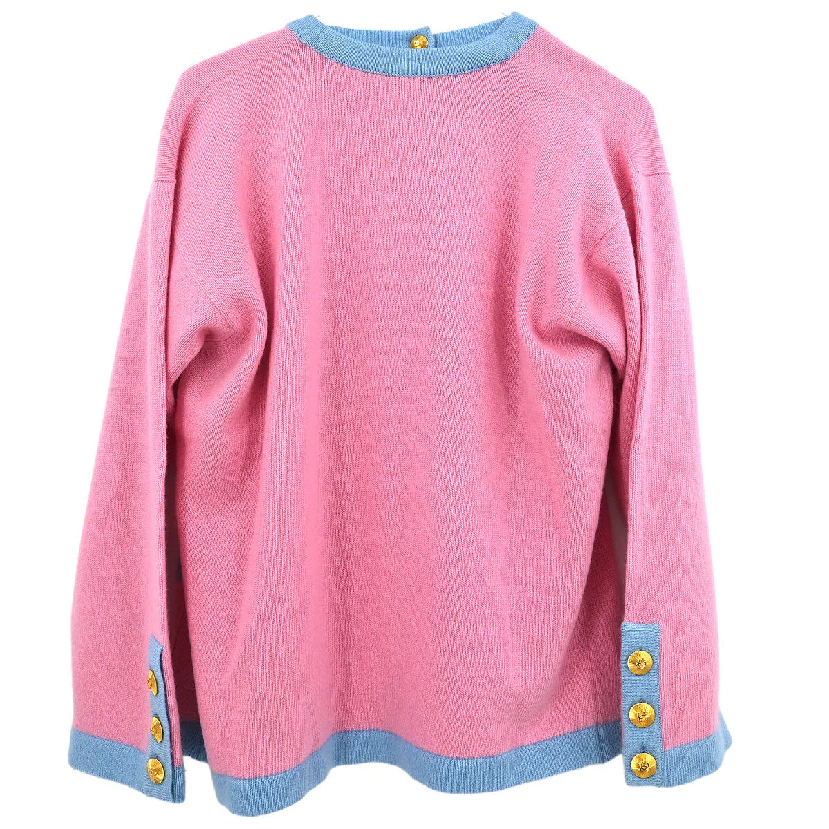 Chanel Set Cardigan Short Sleeve Top Pink #40 #36 - Image 2