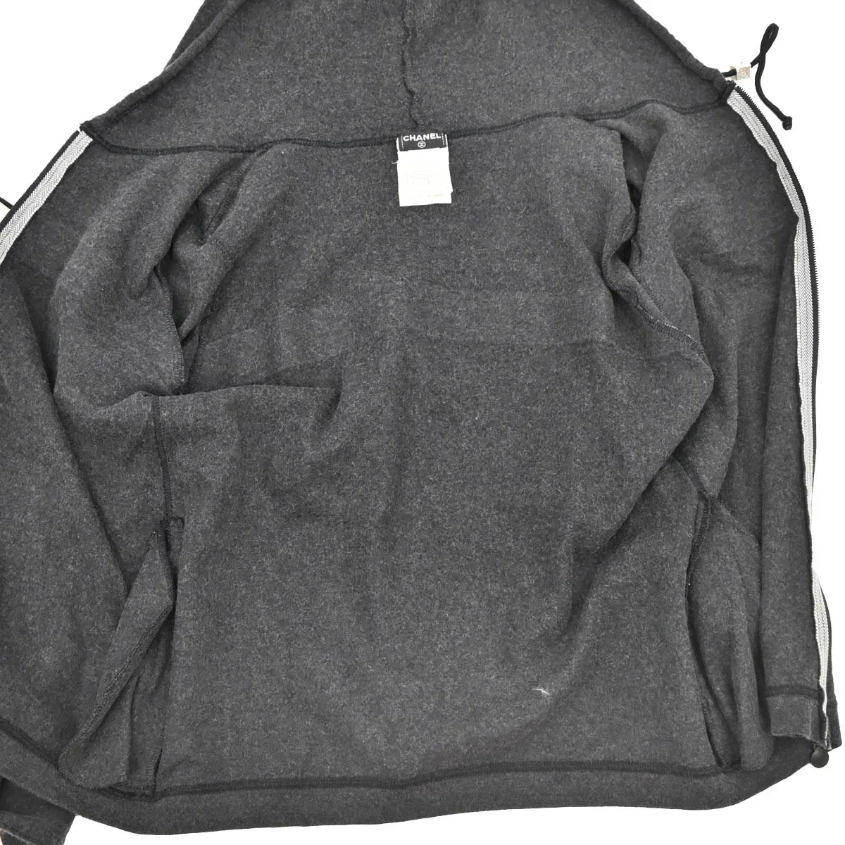 Chanel 2002 Zip Up Jacket Gray #38 - Image 3