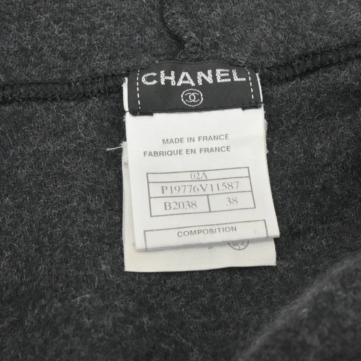 Chanel 2002 Zip Up Jacket Gray #38 - Image 9