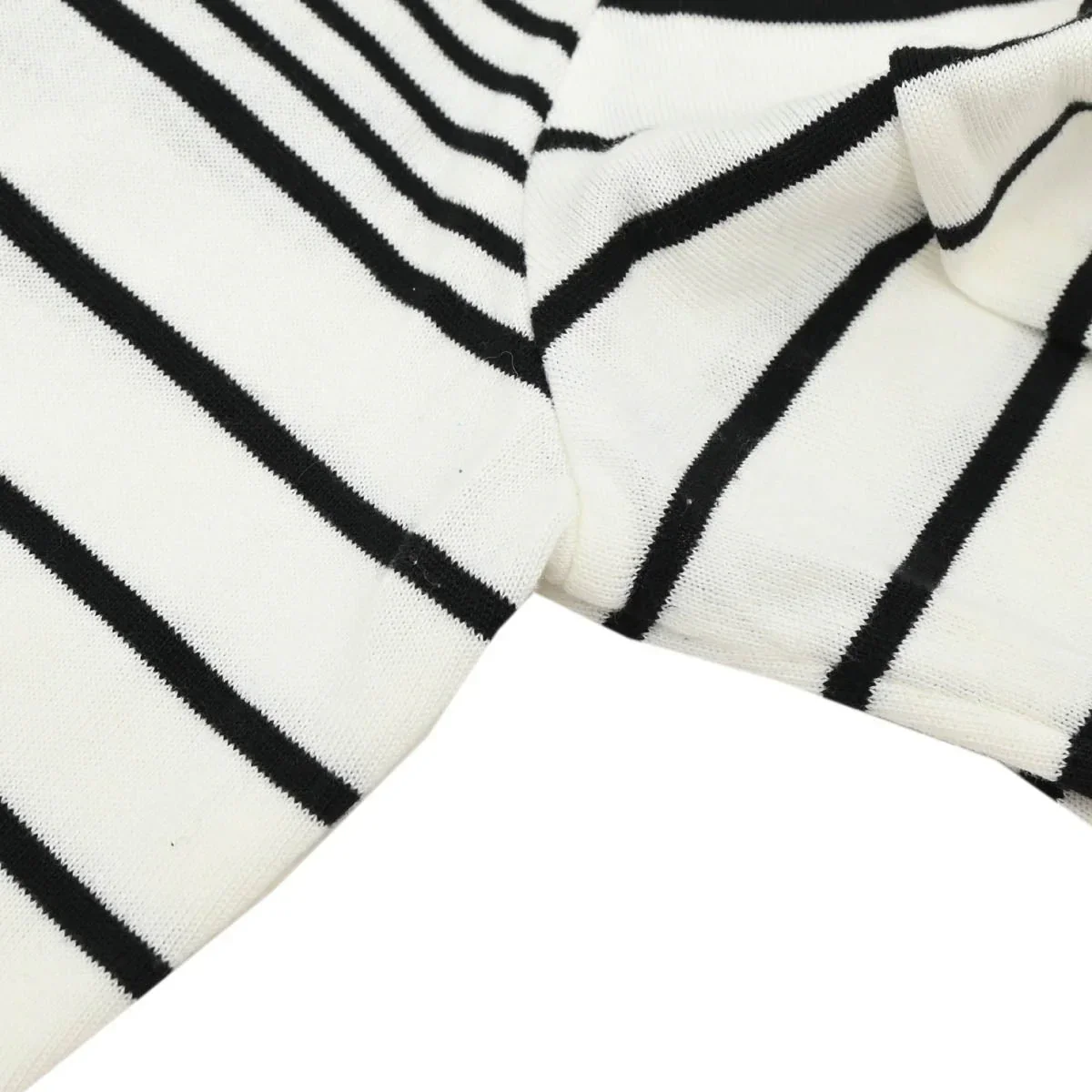 Chanel Striped Cardigan White #40 - Image 6