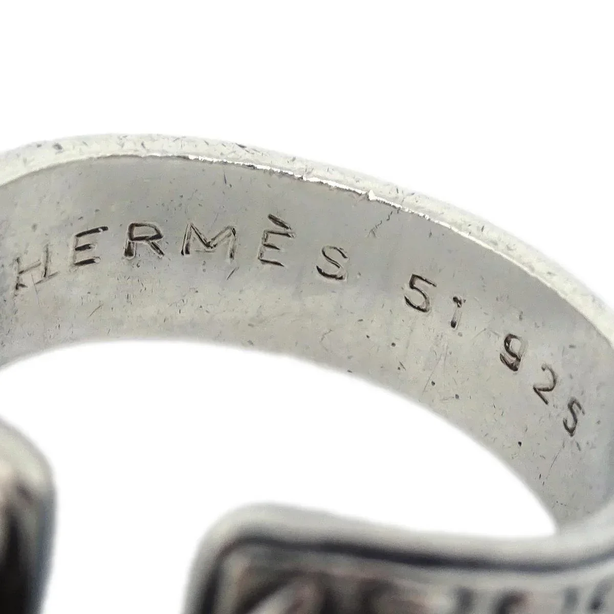 Hermes Mexico Ring 925 Gold #51 #11 - Image 4