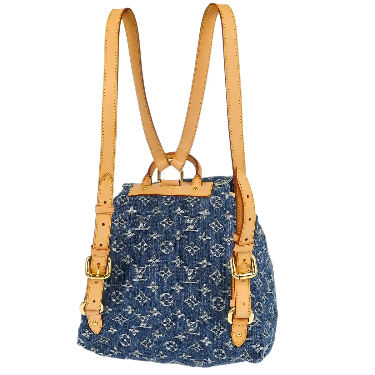 Louis Vuitton 2006 Blue Monogram Denim Sac a Dos GM Backpack M95056 - Image 2