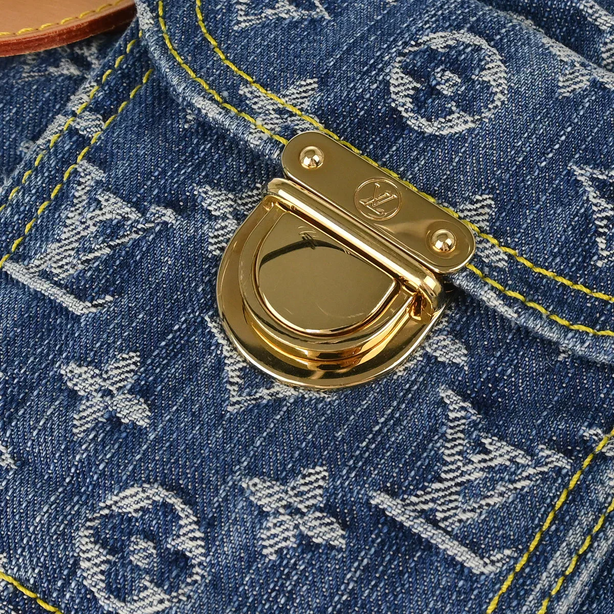 Louis Vuitton 2006 Blue Monogram Denim Sac a Dos GM Backpack M95056 - Image 4