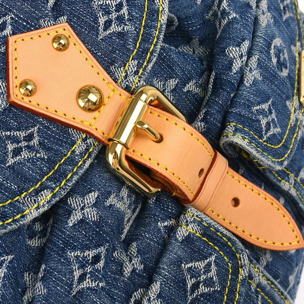 Louis Vuitton 2006 Blue Monogram Denim Sac a Dos GM Backpack M95056 - Image 5