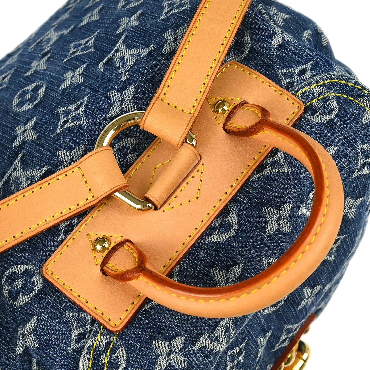 Louis Vuitton 2006 Blue Monogram Denim Sac a Dos GM Backpack M95056 - Image 7