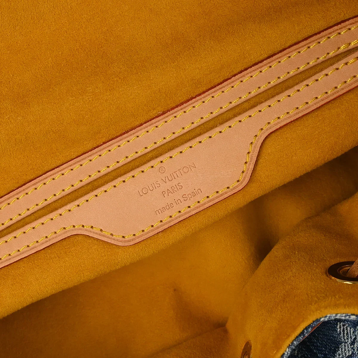 Louis Vuitton 2006 Blue Monogram Denim Sac a Dos GM Backpack M95056 - Image 9