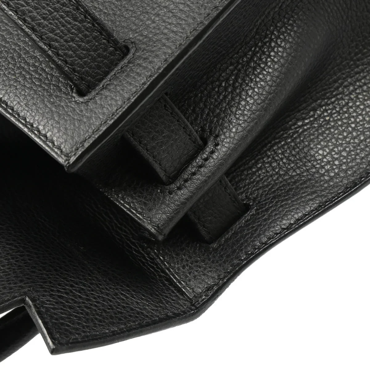 Hermes 2006 Black Togo Kelly 28 Sellier 2way Shoulder Handbag - Image 6