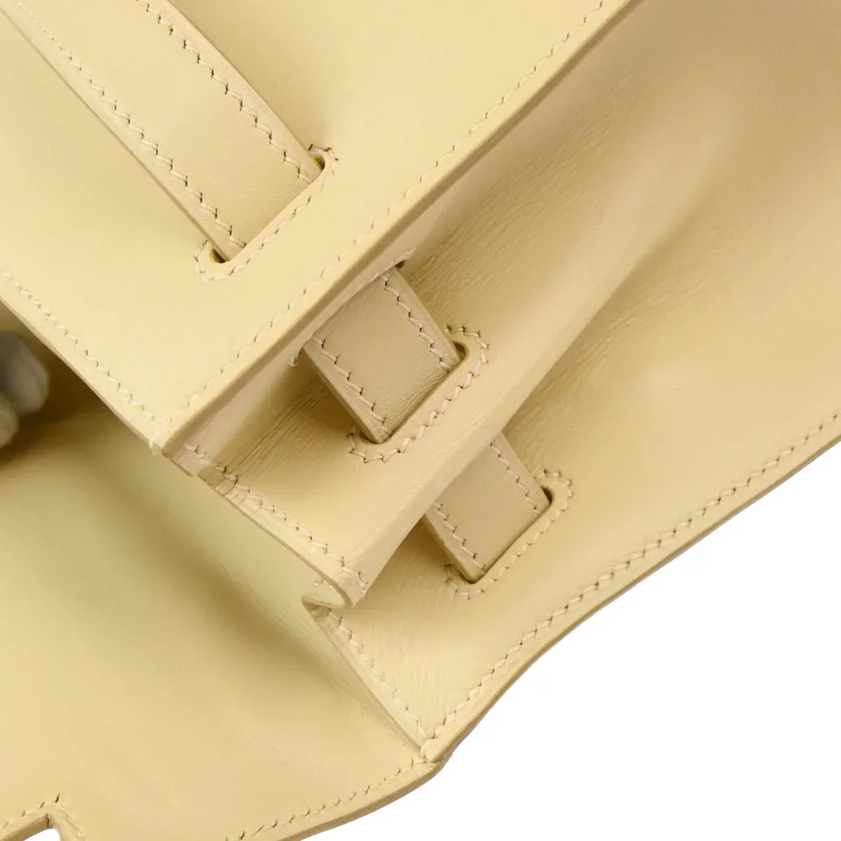 Hermes 2000 Beige Box Calf Kelly 32 Sellier 2way Shoulder Handbag - Image 6