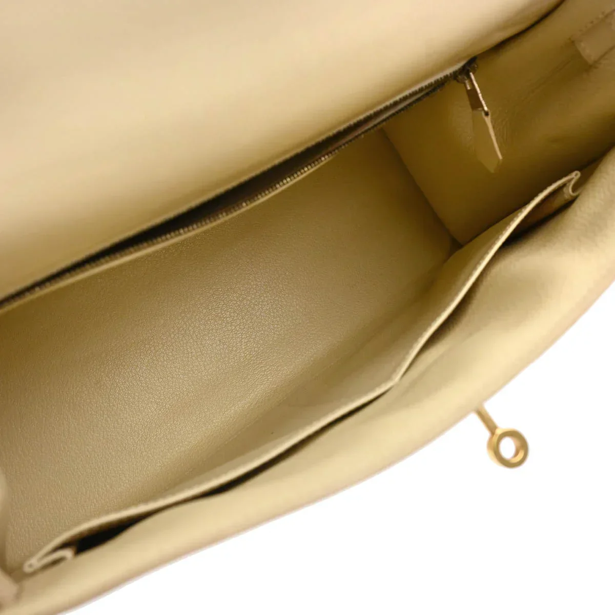 Hermes 2000 Beige Box Calf Kelly 32 Sellier 2way Shoulder Handbag - Image 9