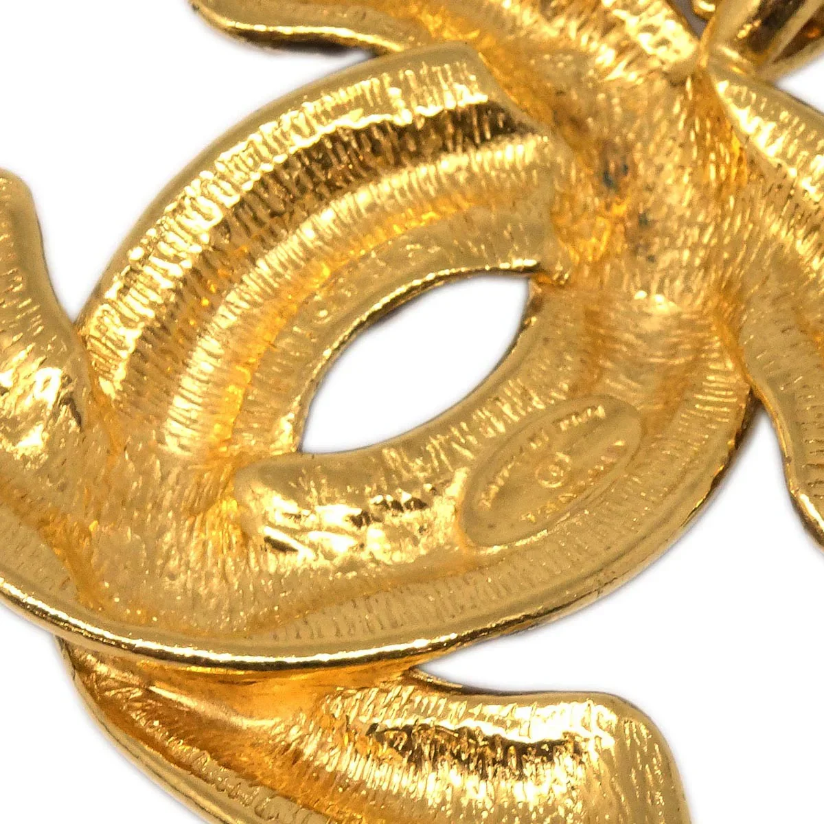 Chanel Gold Quilted CC Chain Pendant Necklace 3860 - Image 2