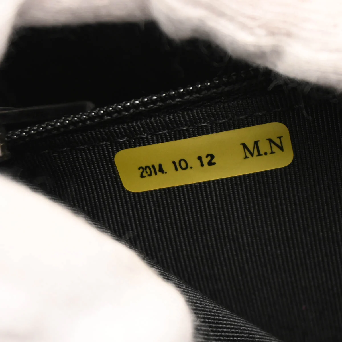 Chanel 2014 Black Lambskin CC Stitch Single Flap Shoulder Bag - Image 9