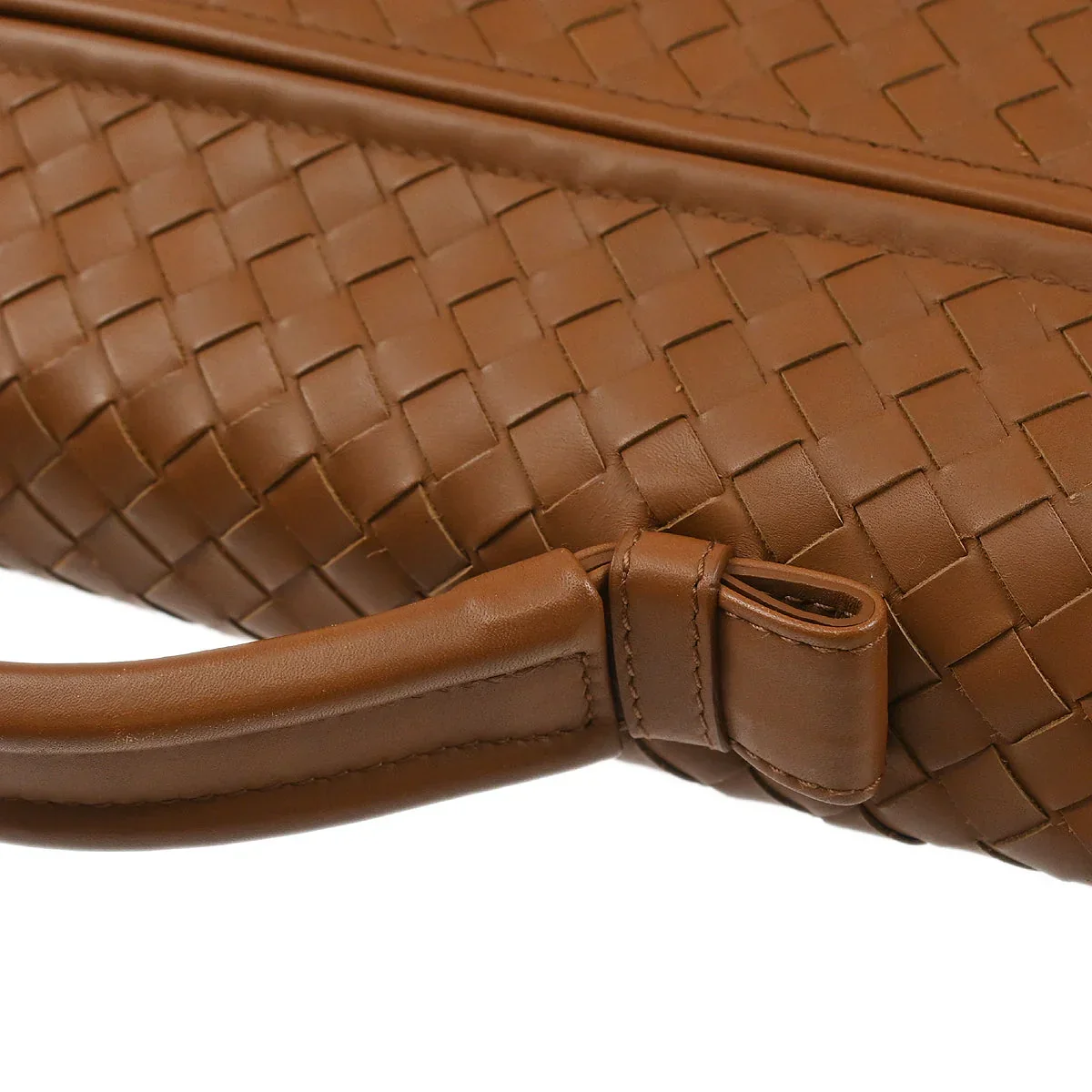 Bottega Veneta Brown Intrecciato Briefcase Handbag - Image 6
