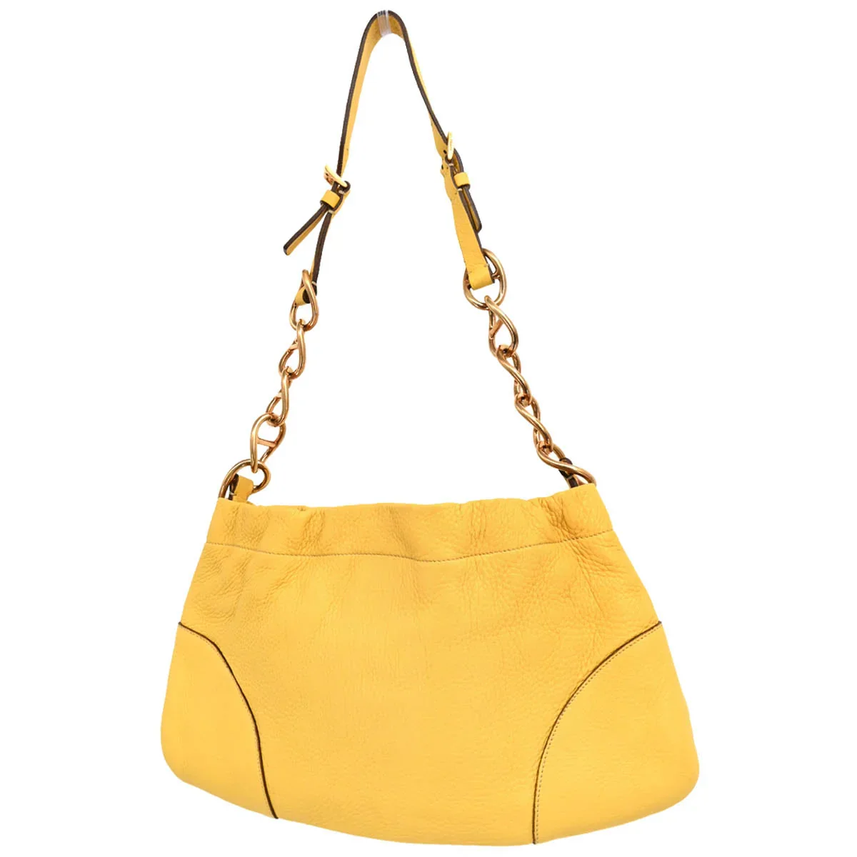 Prada Yellow Chain Shoulder Bag - Image 2