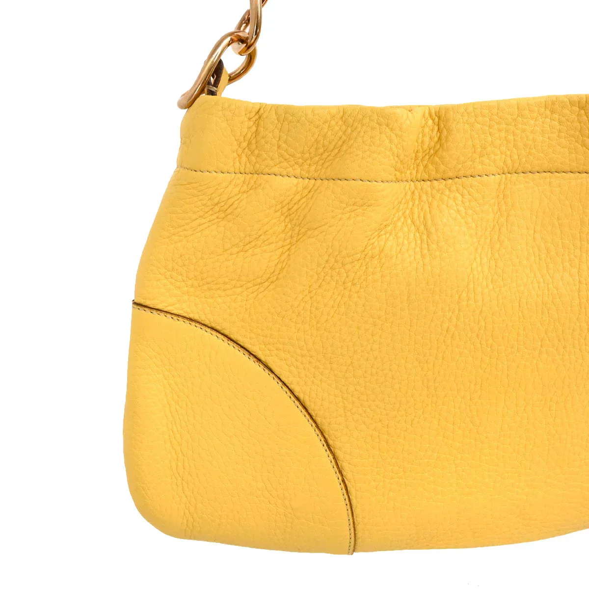 Prada Yellow Chain Shoulder Bag - Image 3
