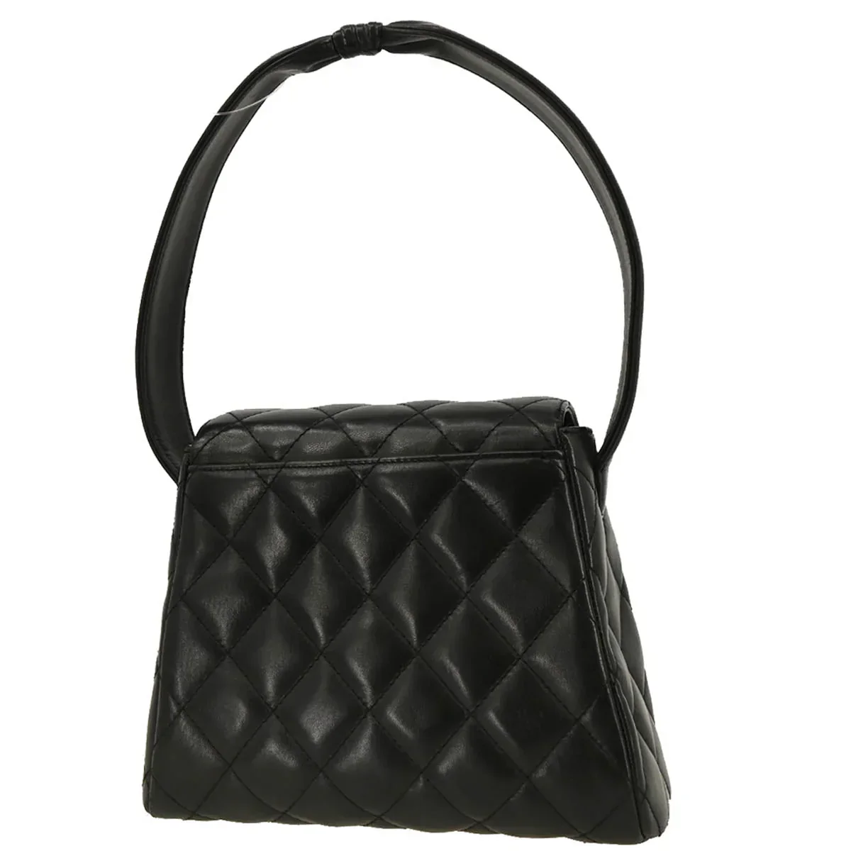 Chanel 1996-1997 Black Lambskin Handbag - Image 2