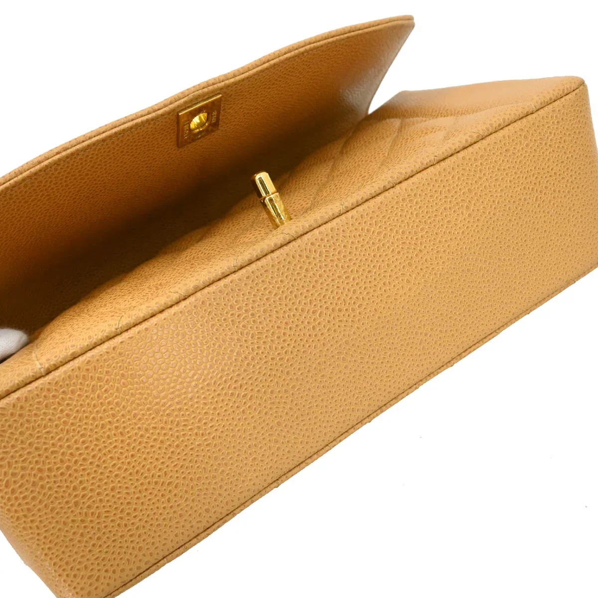 Chanel Beige Caviar Medium Diana Shoulder Bag - Image 5