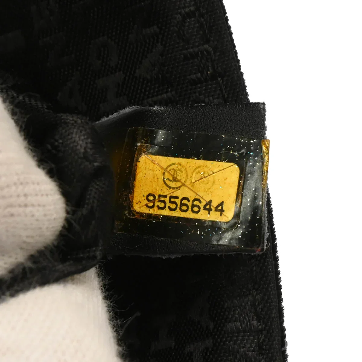Chanel Black Velvet East West Handbag - Image 11