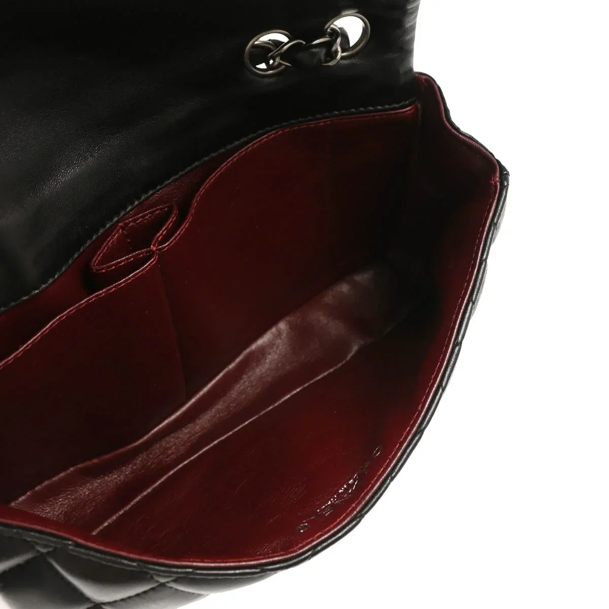 Chanel Black Lambskin East West Shoulder Bag - Image 4