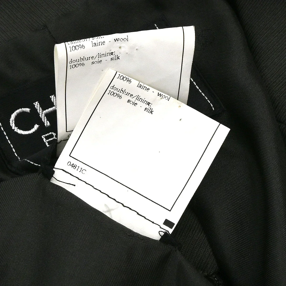 Chanel 1996 Setup Suit Jacket Skirt Gray #38 - Image 11