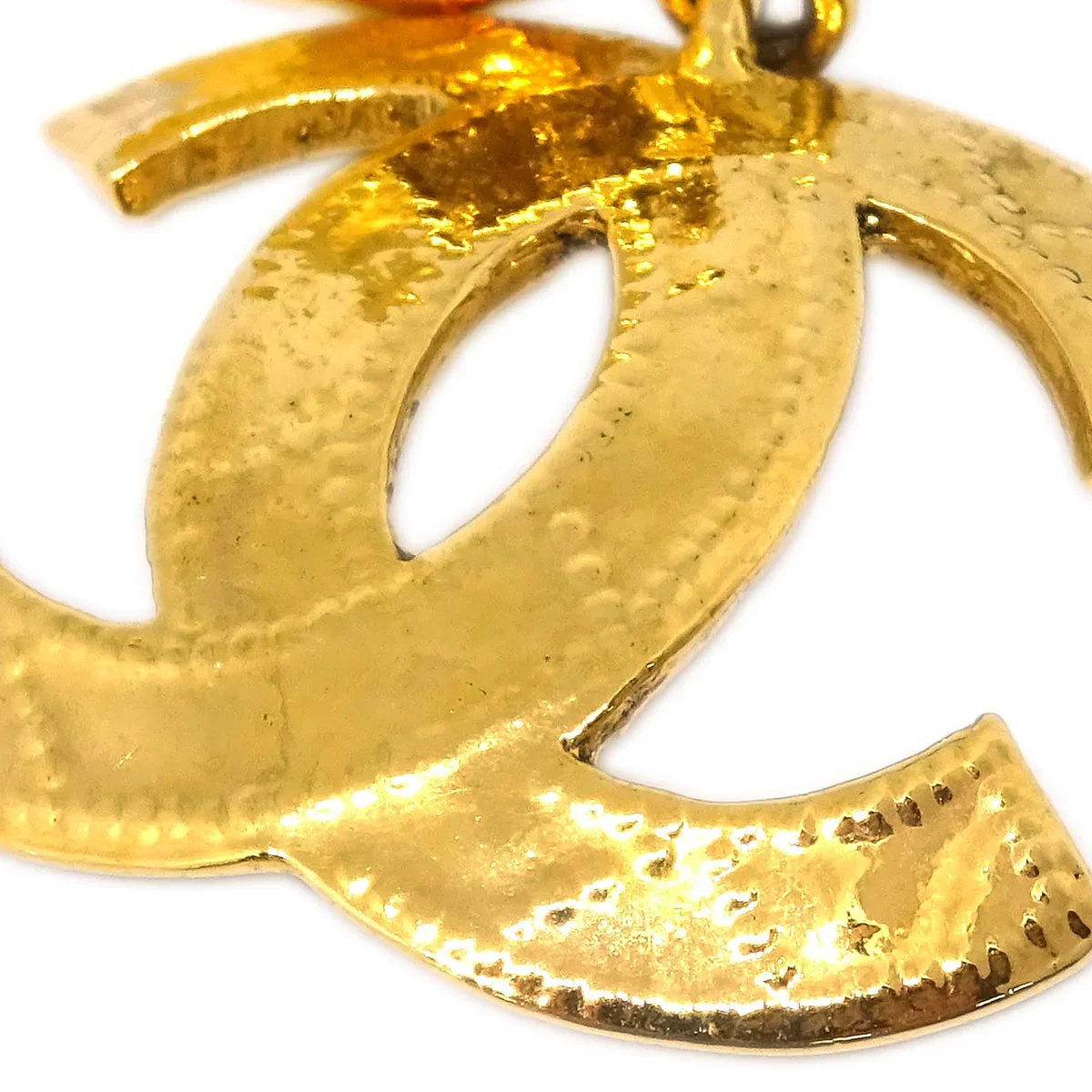 Chanel Dangle Earrings CC Clip-On Gold 94P - Image 2