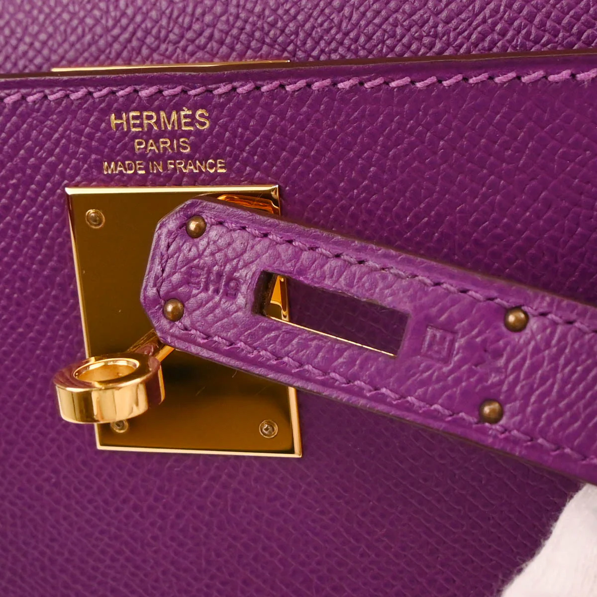 Hermes 2014 Anemone Epsom Kelly 28 Sellier 2way Shoulder Handbag - Image 10