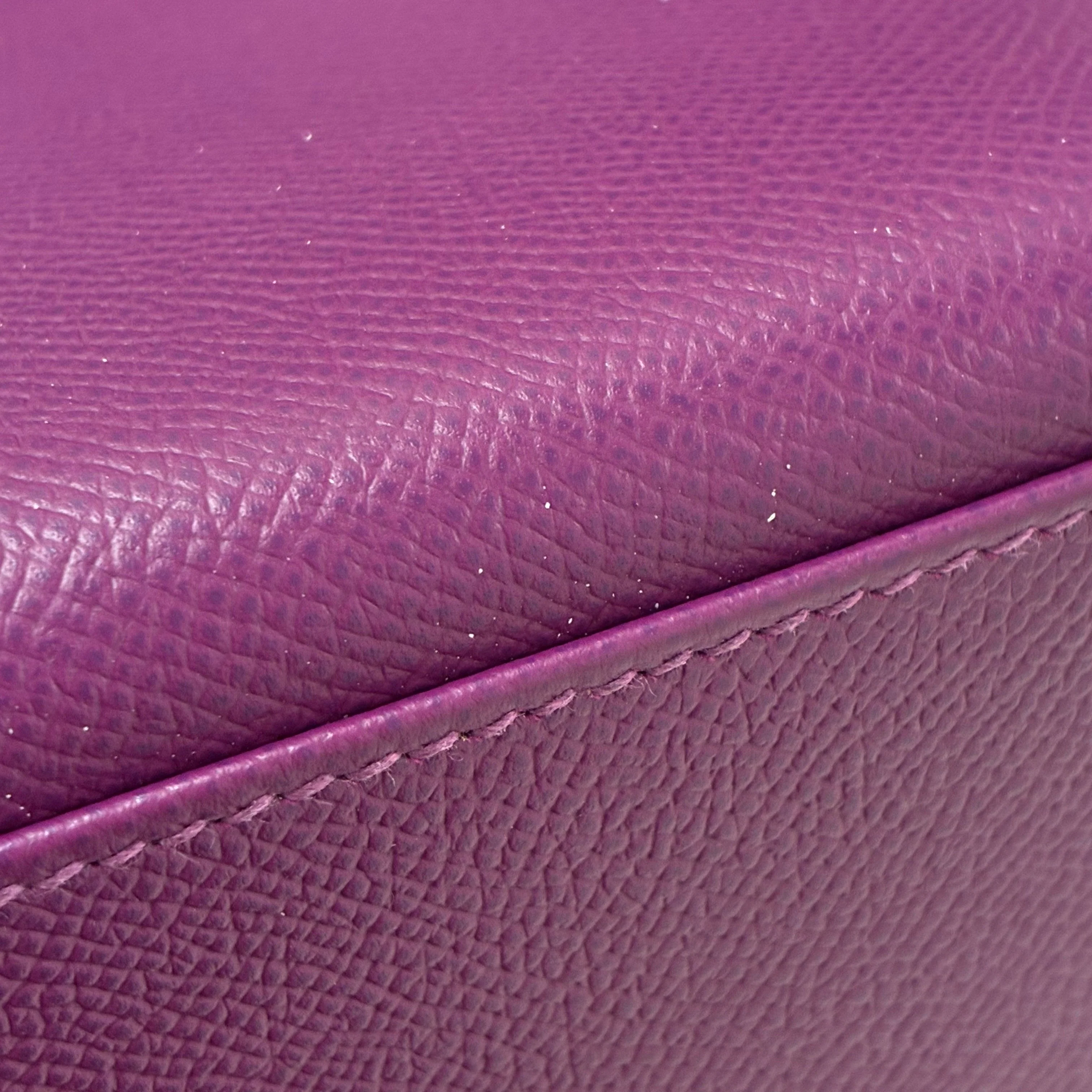Hermes 2014 Anemone Epsom Kelly 28 Sellier 2way Shoulder Handbag - Image 12