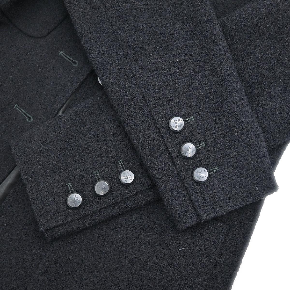 Chanel Single Breasted Jacket Black #40 98A - Image 10