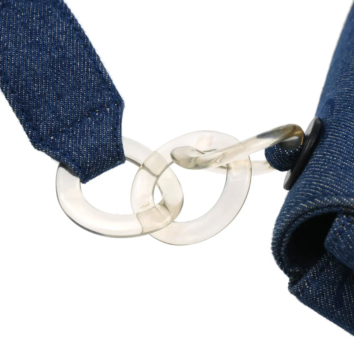Chanel 2001-2003 Blue Denim Handbag - Image 6
