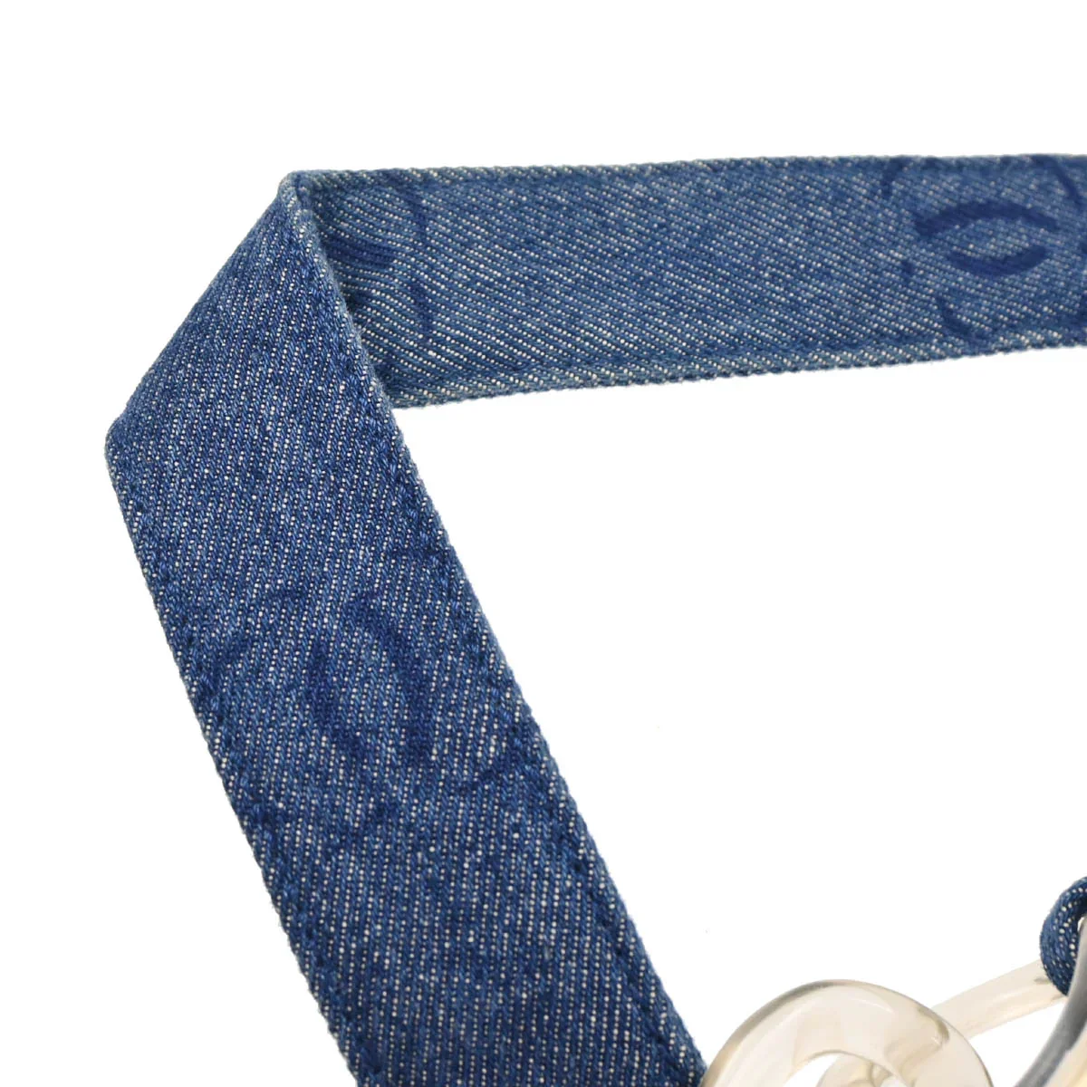 Chanel 2001-2003 Blue Denim Handbag - Image 7