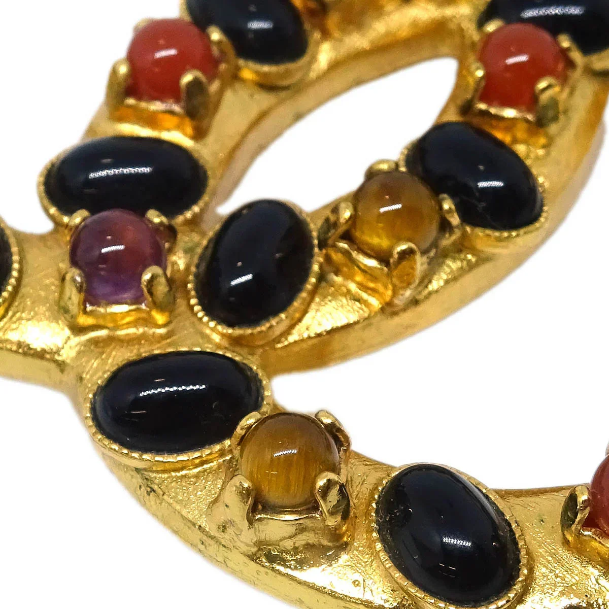 Chanel CC Brooch Pin Gold 01A - Image 2