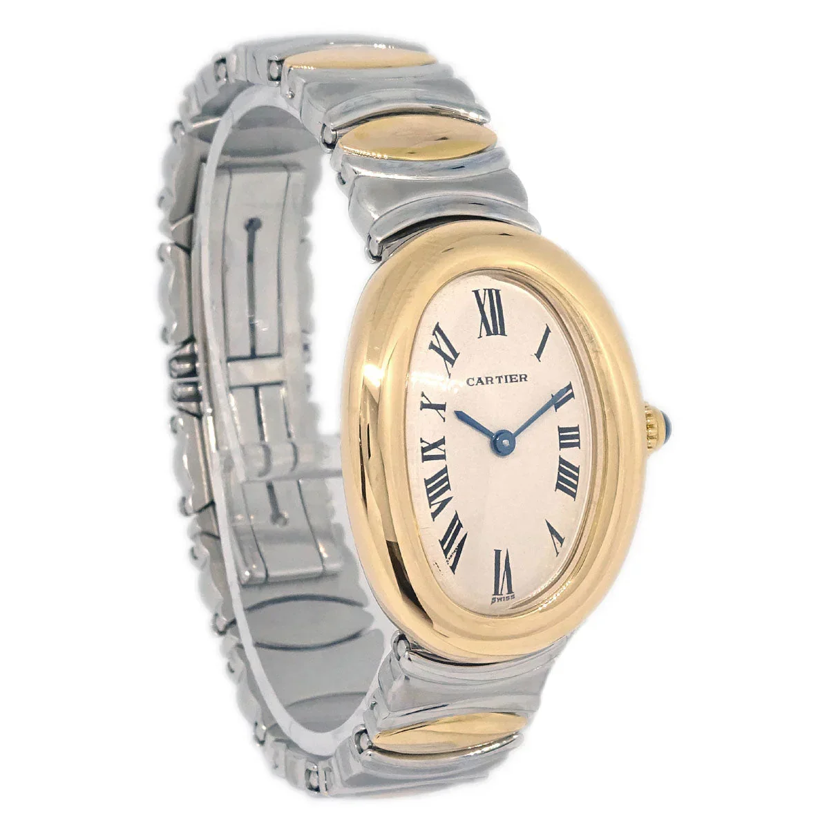 Cartier Baignoire Bell Epoch Ref.2086 Quartz Watch SS 18KYG - Image 2