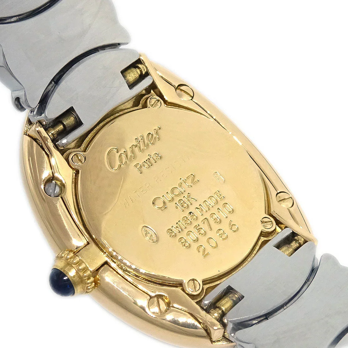 Cartier Baignoire Bell Epoch Ref.2086 Quartz Watch SS 18KYG - Image 6