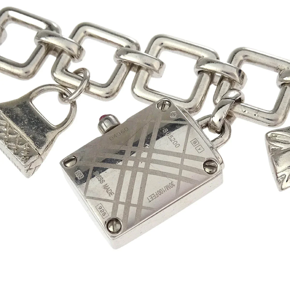 Burberry Ref.BU5200 Signature Charm Bracelet Watch Quartz SV925 - Image 7