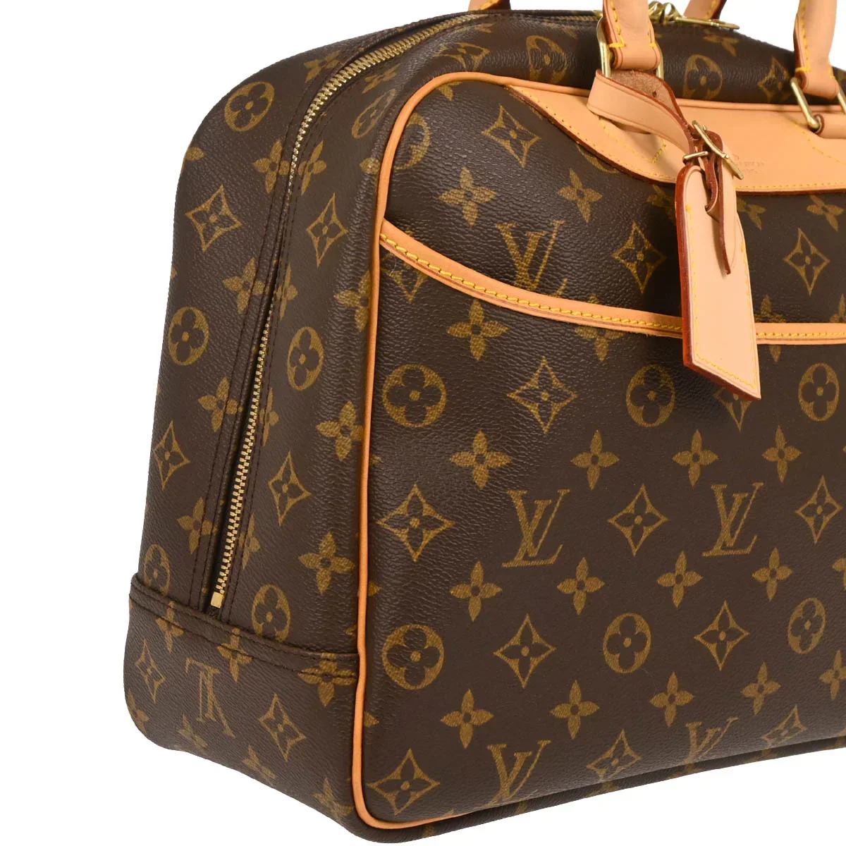 Louis Vuitton 2002 Monogram Deauville Bowling Vanity Handbag M47270 - Image 3