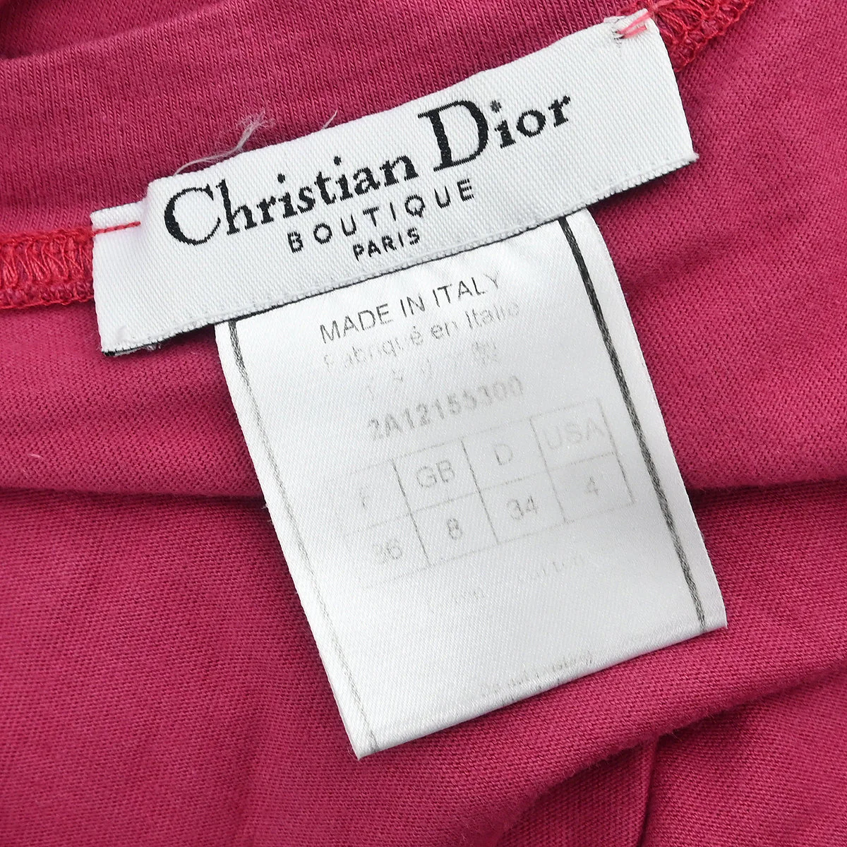 Christian Dior Sleeveless Tank Top Pink #36 - Image 9