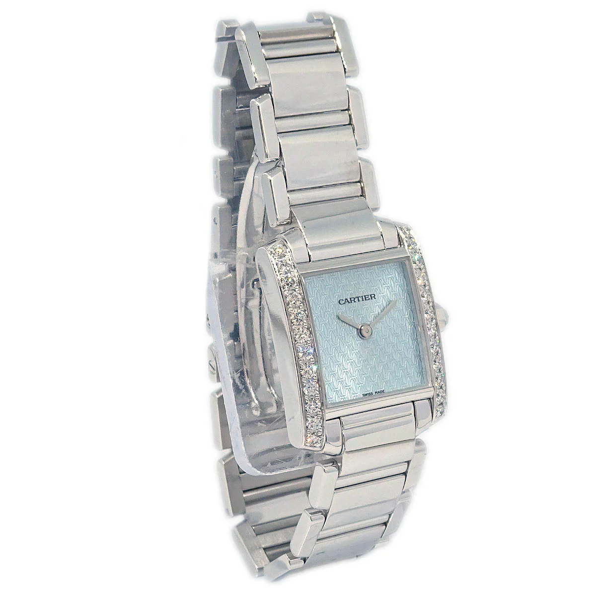Cartier Tank Francaise SM Ref.2403 Quartz Watch 18KWG Diamond - Image 2