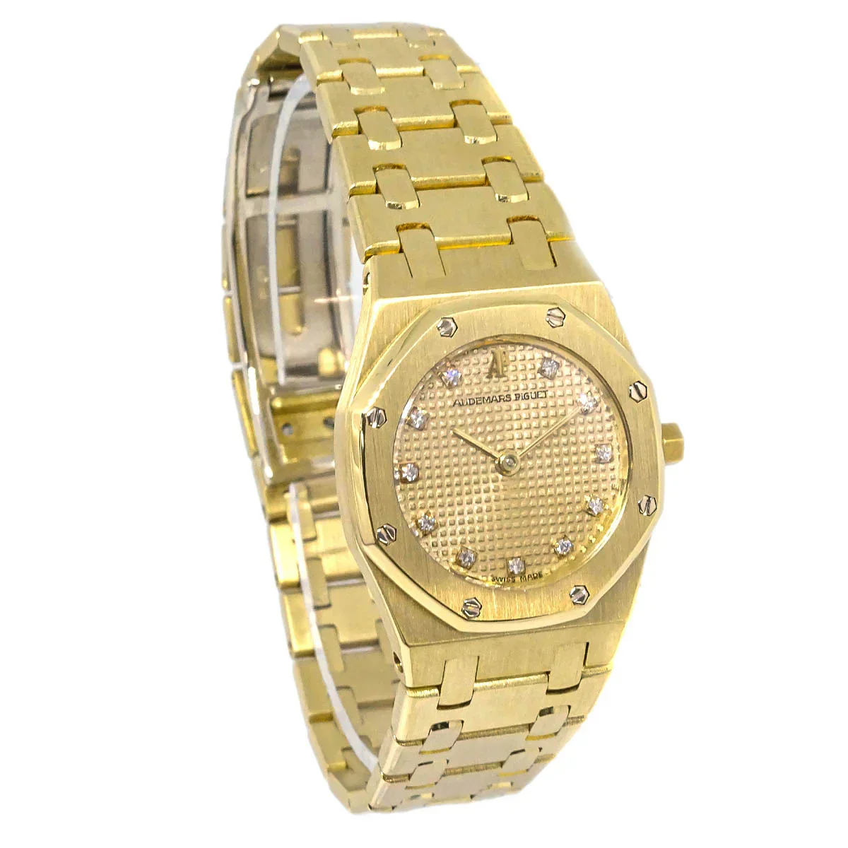 Audemars Piguet Royal Oak Quartz Watch 18KYG Diamond - Image 2