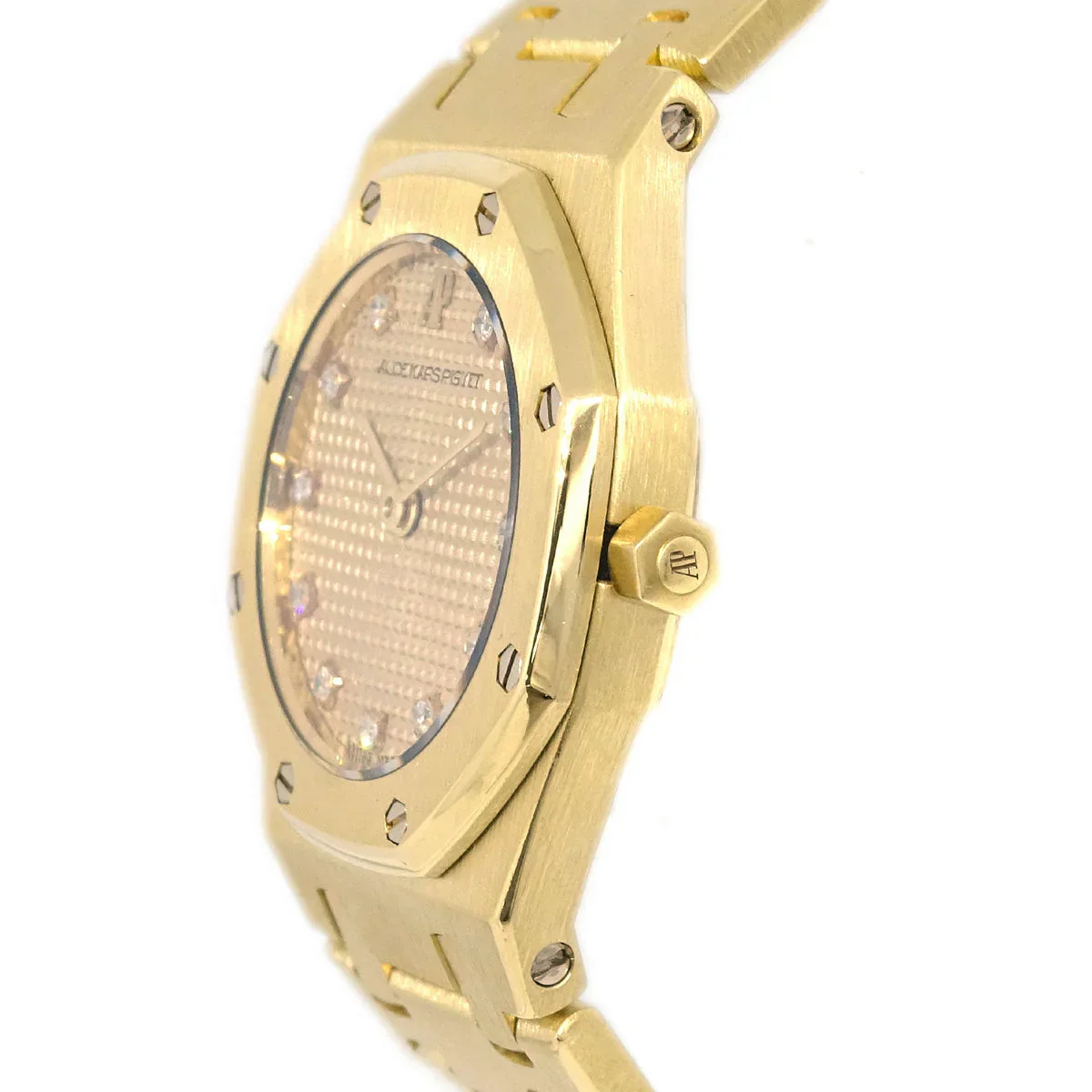 Audemars Piguet Royal Oak Quartz Watch 18KYG Diamond - Image 3