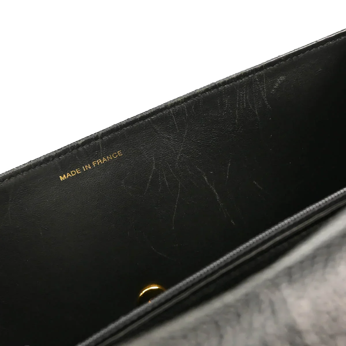 Chanel 1997-1999 Black Caviar Jumbo Classic Flap Bag - Image 10