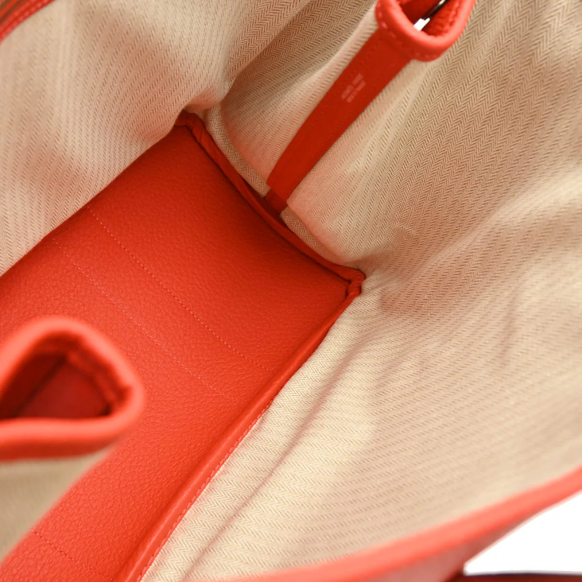 Hermes 2014 Rouge Pivoine Country Garden Party 36 PM Tote Bag - Image 8