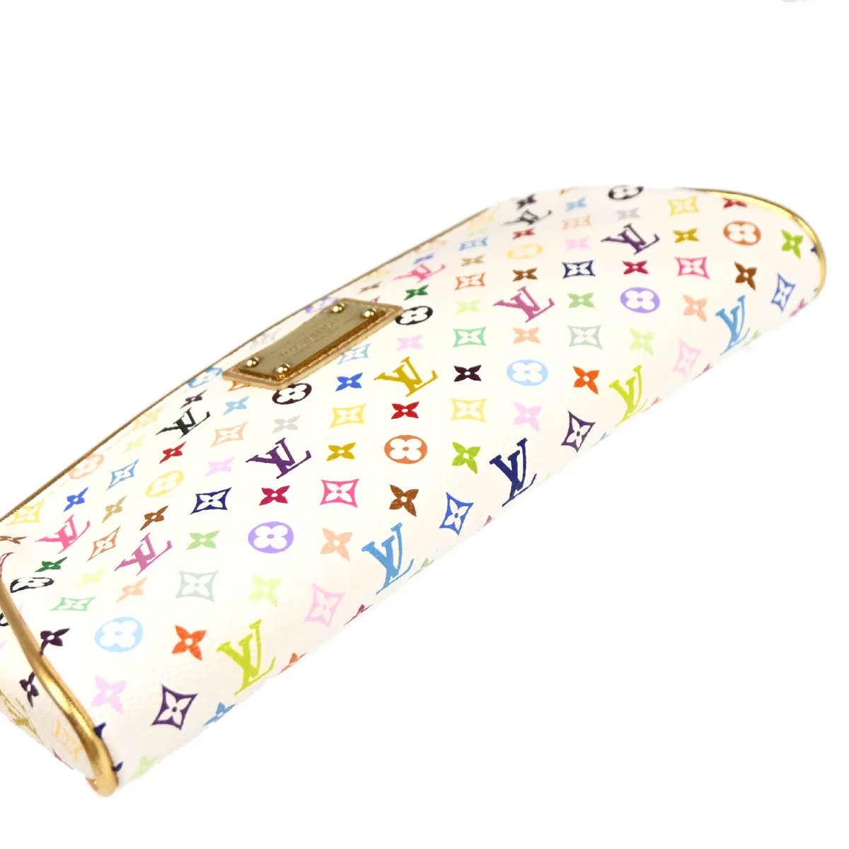 Louis Vuitton 2008 White Multicolor Kate Clutch Bag M55212 - Image 6