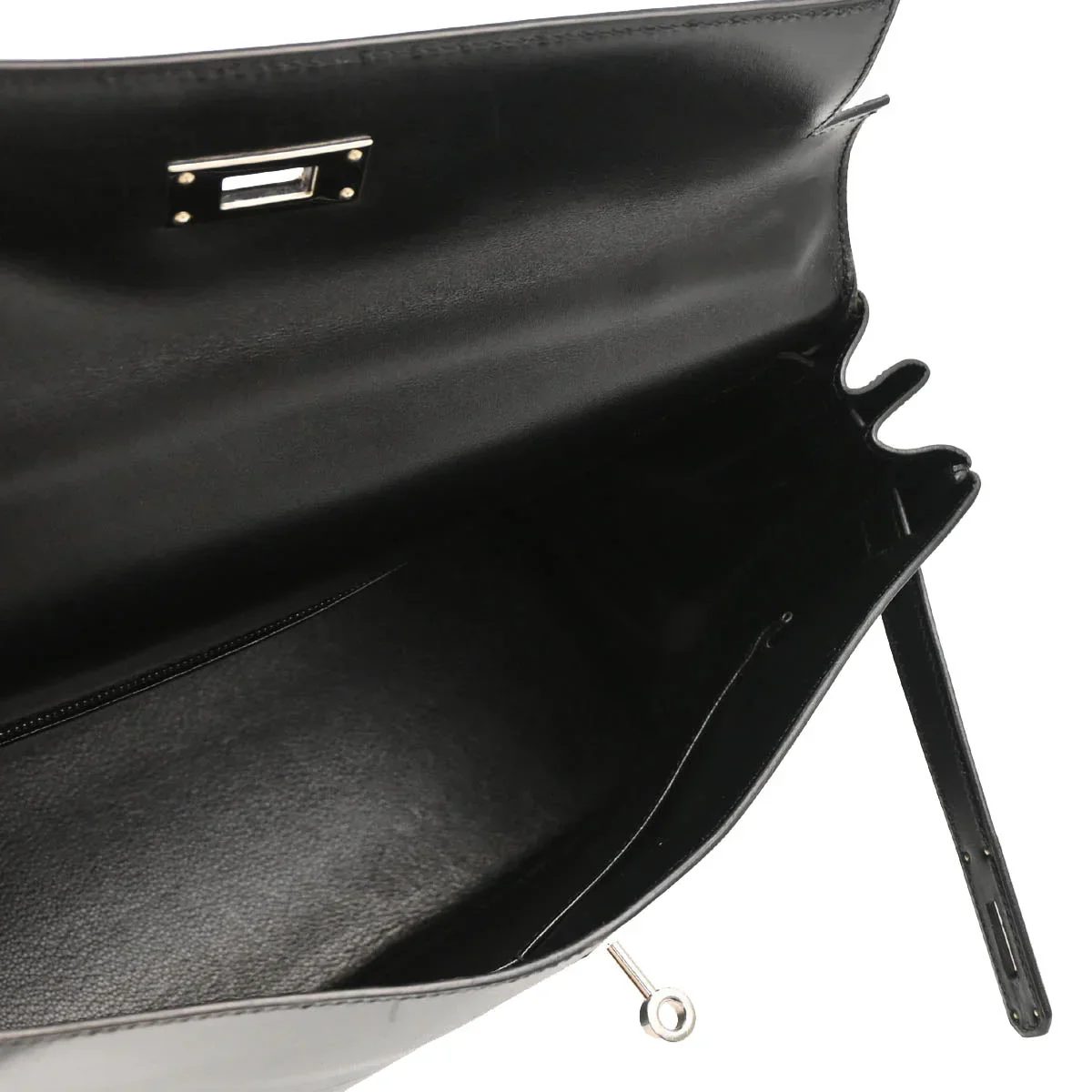 Hermes Black Box Calf Kelly 32 Retourne 2way Shoulder Handbag - Image 4