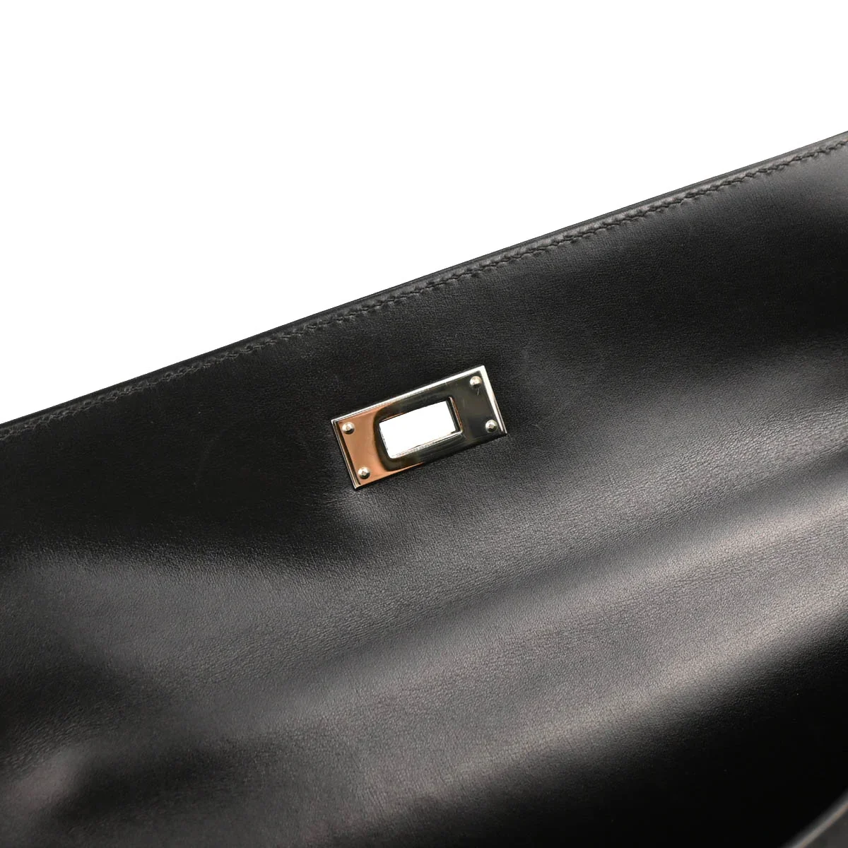Hermes Black Box Calf Kelly 32 Retourne 2way Shoulder Handbag - Image 9