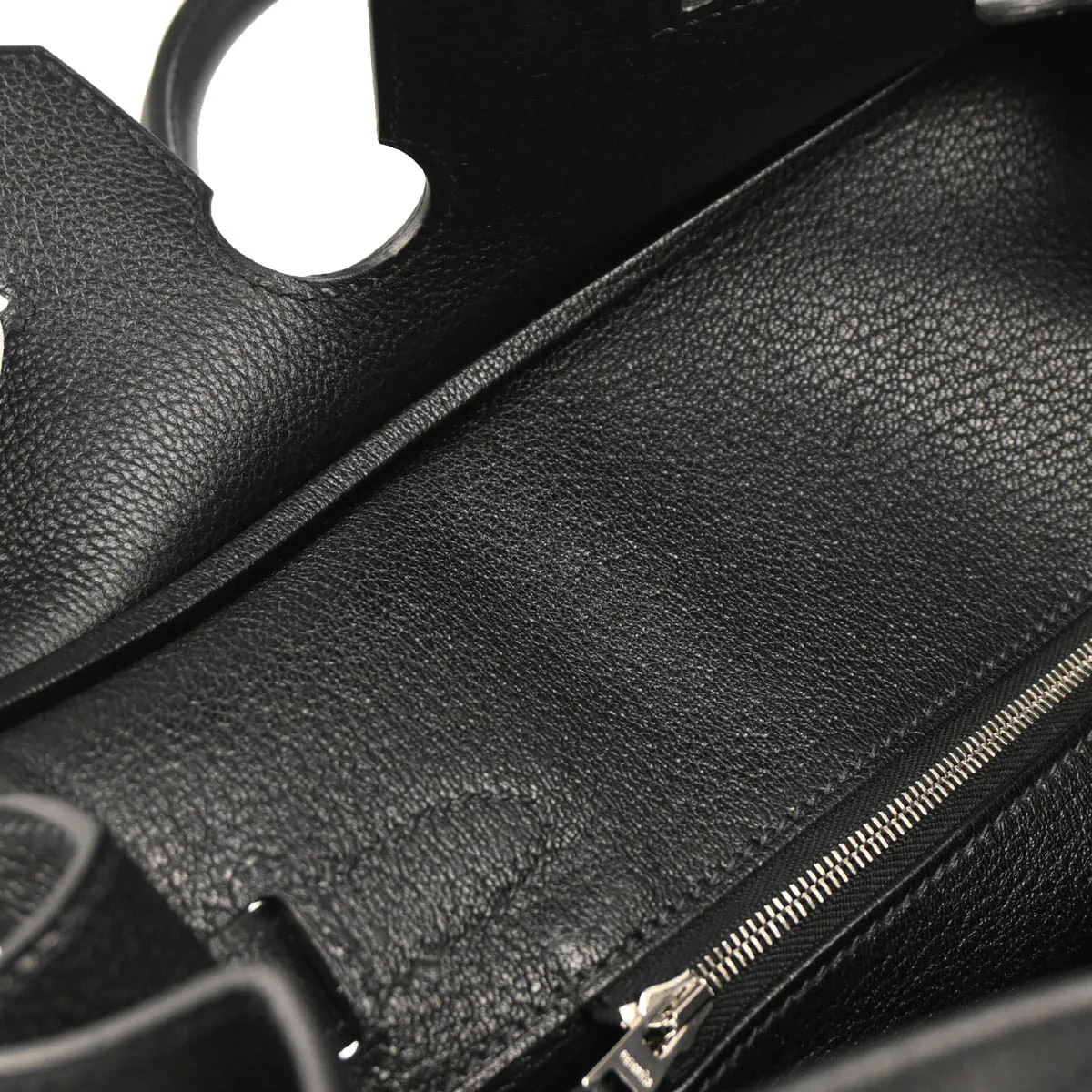 Hermes 2018 Black Evergrain Birkin 30 Handbag - Image 8