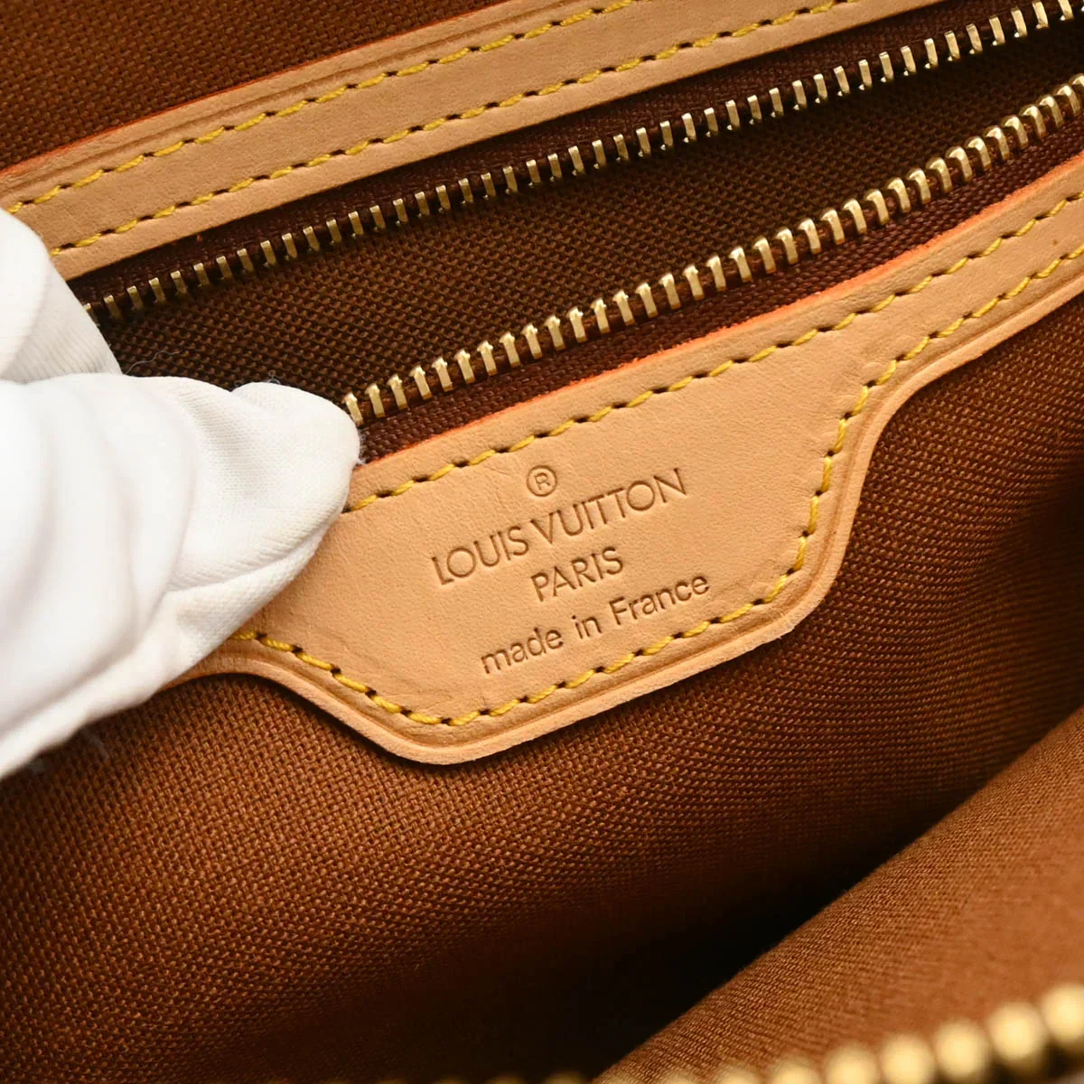 Louis Vuitton 2002 Monogram Cabas Piano Shoulder Tote Bag M51148 - Image 9