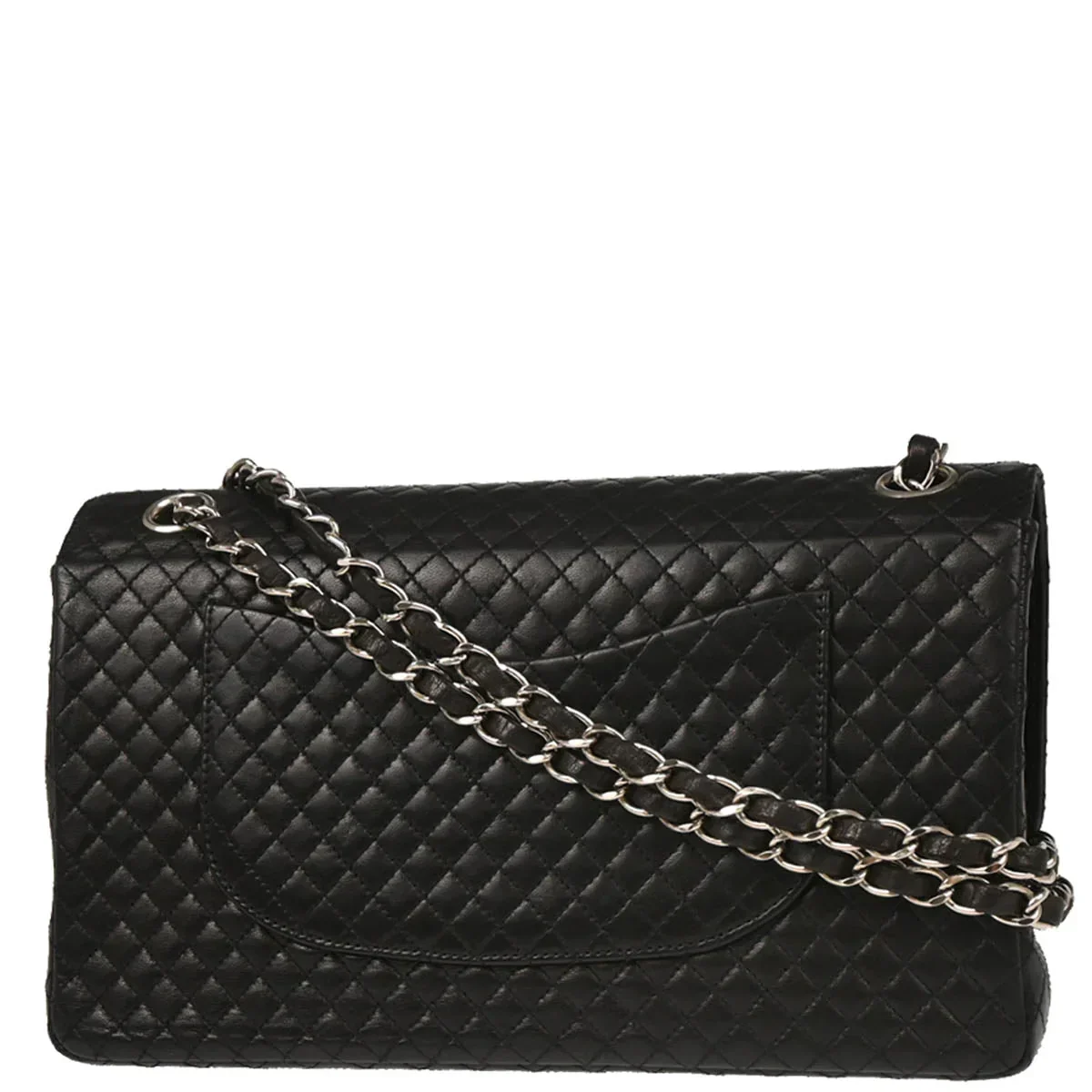Chanel 1996-1997 Black Lambskin Shoulder Bag - Image 2