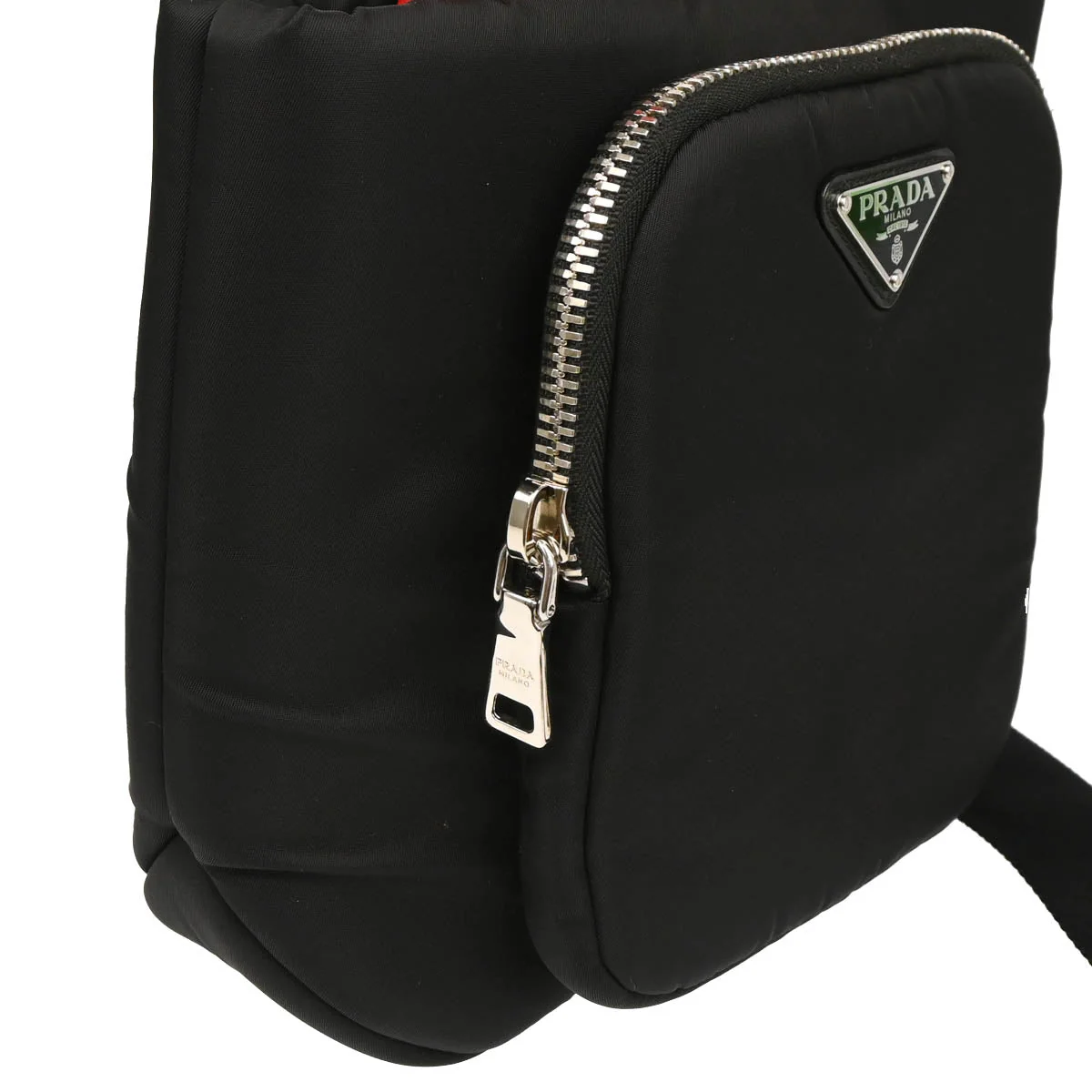 Prada Black Nylon 2way Shoulder Handbag - Image 3