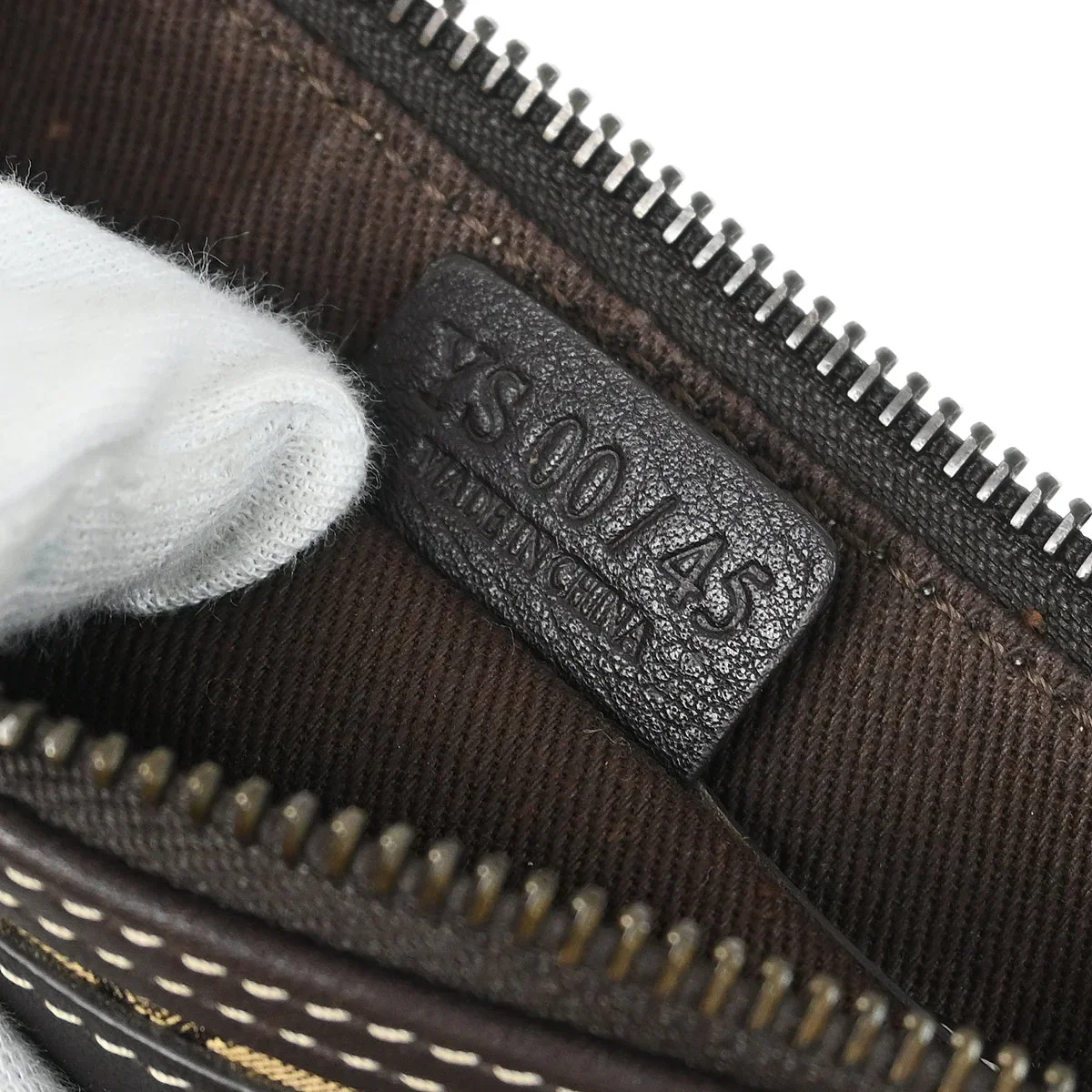 Celine Brown Macadam Handbag - Image 10