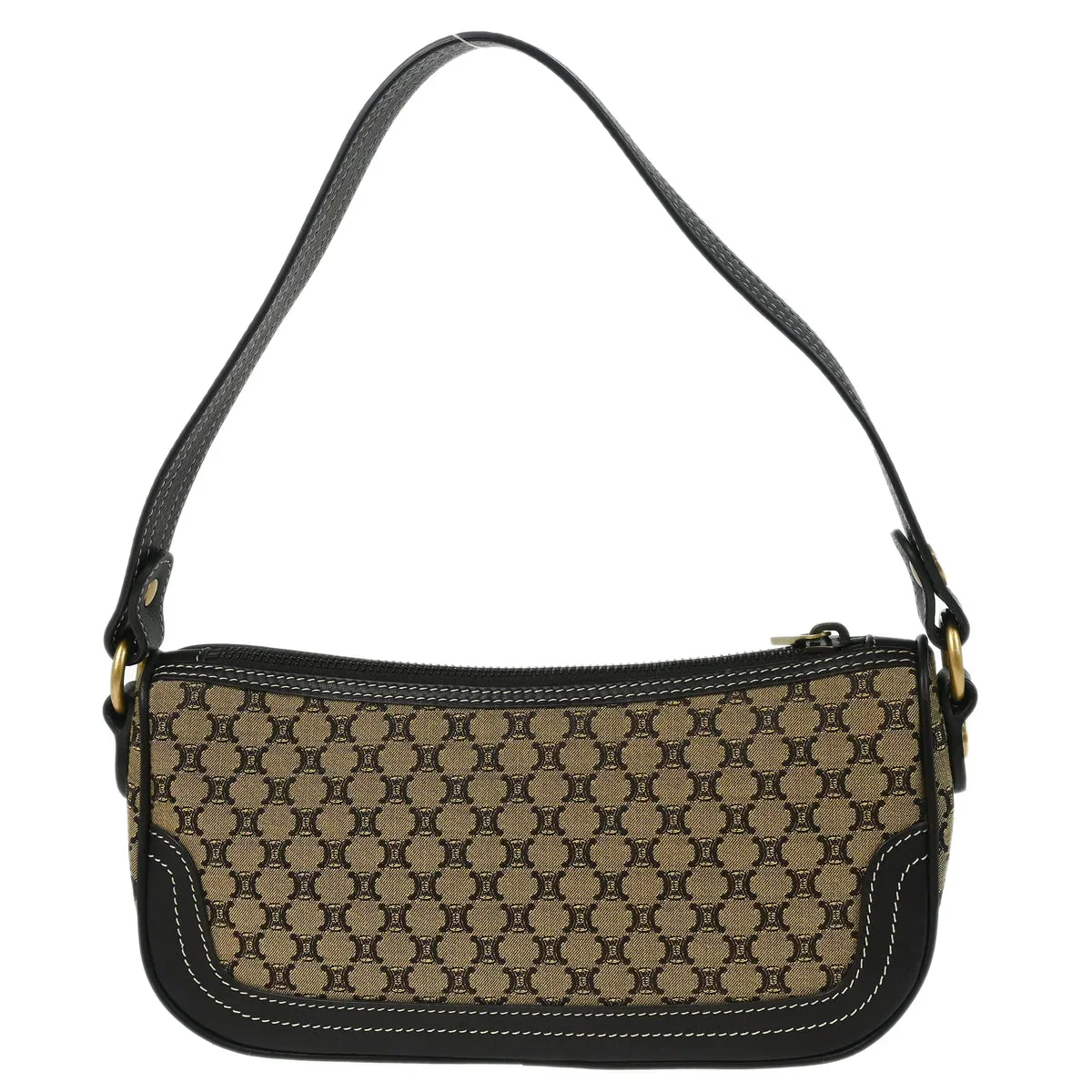 Celine Brown Macadam Handbag - Image 2