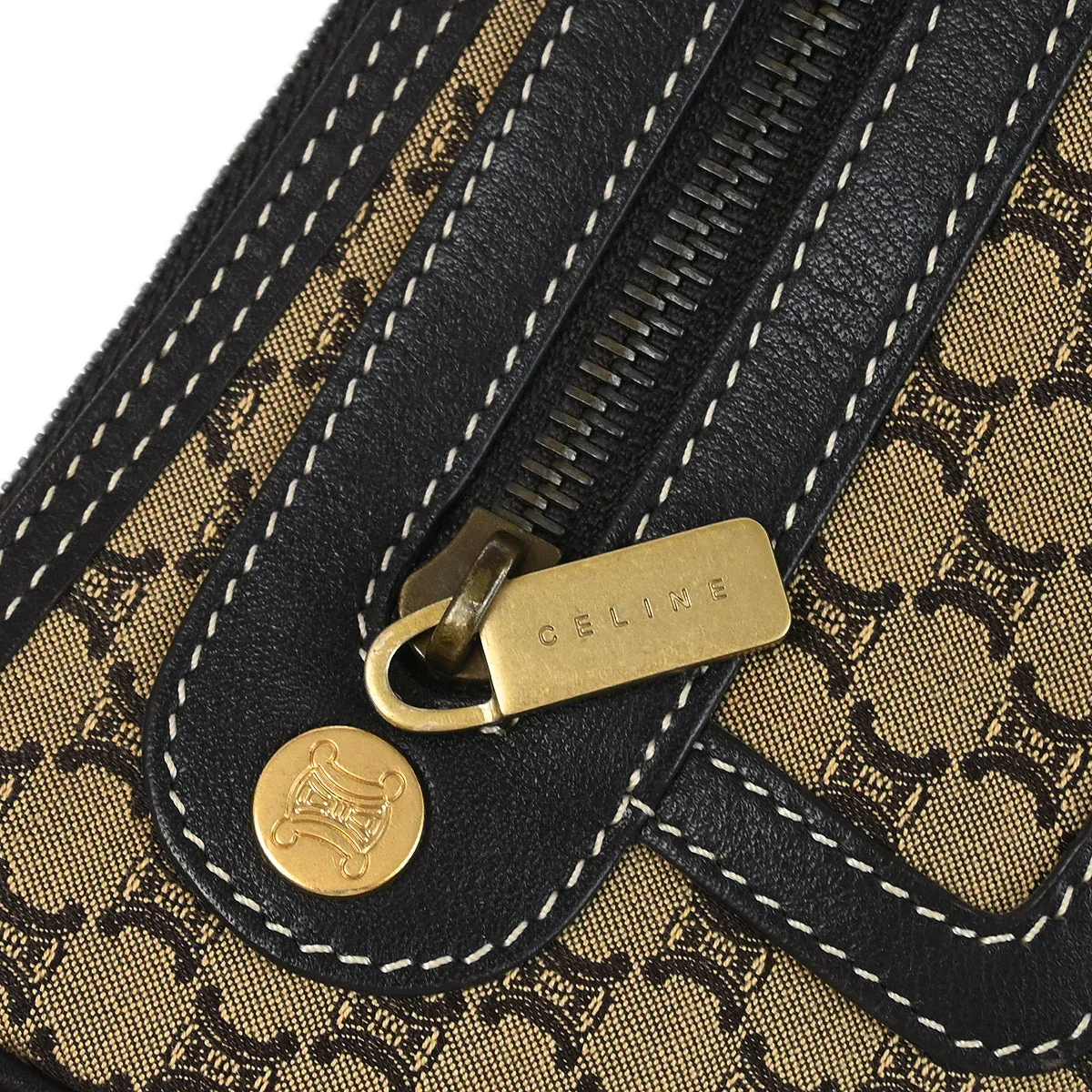 Celine Brown Macadam Handbag - Image 5